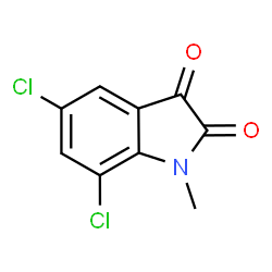 5,7-Dichloro-1-methyl-1H-indole-2,3-dione structure
