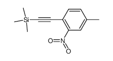 4-methyl-2-nitro-1-[2-(trimethylsilyl)ethynyl]benzene Structure