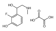 2-fluoro-3-[1-hydroxy-2-(methylamino)ethyl]phenol,oxalic acid结构式
