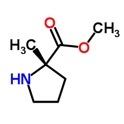 2-甲基-L-脯氨酸甲酯 (9ci)结构式