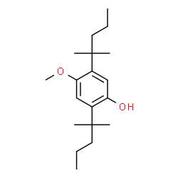 2,5-Bis(1,1-dimethylbutyl)hydroquinone monomethyl ether Structure