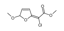 methyl 2-chloro-2-(2-methoxy-2H-furan-5-ylidene)acetate结构式