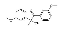 2-hydroxy-1,2-bis(3-methoxyphenyl)propan-1-one结构式