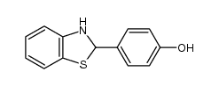 4-(2,3-dihydrobenzo[d]thiazol-2-yl)phenol结构式
