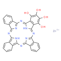 zinc tetrahydroxyphthalocyanine structure