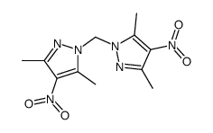 1-[(3,5-dimethyl-4-nitropyrazol-1-yl)methyl]-3,5-dimethyl-4-nitropyrazole结构式