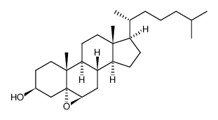 5,6β-epoxy-5α-cholestan-3β-ol Structure