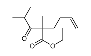 ethyl 2-methyl-2-(2-methylpropanoyl)hex-5-enoate结构式