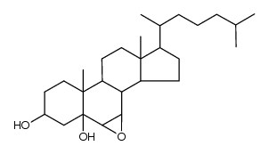 6,7-epoxy-cholestane-3,5-diol Structure