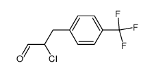 2-chloro-3-[4-(trifluoromethyl)phenyl]propanal结构式