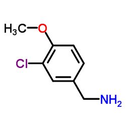 3-氯-4-甲氧基苄胺结构式