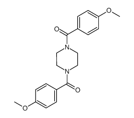 1,4-bis(4-methoxybenzoyl)piperazine结构式