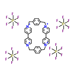 环双(百草枯-1,4-亚苯基)四(六氟磷酸盐)结构式