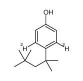 4-叔辛基苯酚-3,5-d2结构式