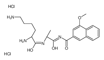 H-Lys-Ala-4MβNA · 2 HCl结构式