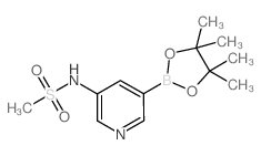 5-(甲基磺酰胺)吡啶-3-硼酸频那醇酯结构式