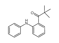 2,2-(dimethyl)-1-(2-(phenylamino)phenyl)-propan-1-one结构式