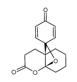 (4aS,8aS)-3,4,5,6,7,8-hexahydro-2H-spiro[8a,4a-(epoxymethano)chromene-10,1'-cyclohexa[2,5]diene]-2,4'-dione结构式
