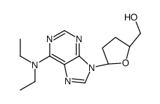 [(2S,5R)-5-[6-(diethylamino)purin-9-yl]oxolan-2-yl]methanol结构式