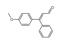 3-(4-methoxyphenyl)-3-phenylacrylaldehyde结构式