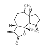 Azuleno[4,5-b]furan-2,9-dione,decahydro-6,9a-dimethyl-3-methylene-, (3aS,6S,6aS,9aR,9bR)- Structure