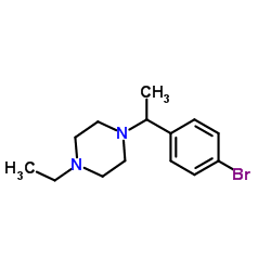 1-(1-(4-溴苯基)乙基)-4-乙基哌嗪结构式