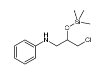 N-[3-chloro-2-(trimethylsilyloxy)propyl]aniline结构式