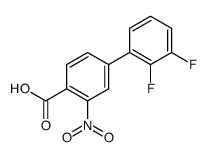 4-(2,3-difluorophenyl)-2-nitrobenzoic acid结构式