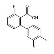 2-fluoro-6-(3-fluoro-4-methylphenyl)benzoic acid Structure