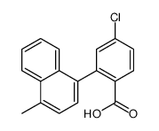 4-chloro-2-(4-methylnaphthalen-1-yl)benzoic acid Structure