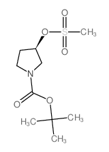 (R)-1-Boc-3-甲磺酰氧基吡咯烷结构式