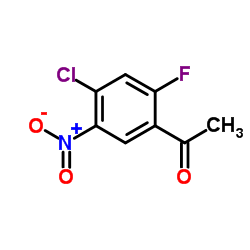 1-(4-Chloro-2-fluoro-5-nitro-phenyl)-ethanone structure