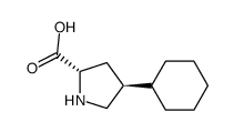 trans-4-cyclohexyl-l-proline Structure