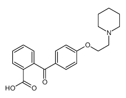 2-[4-(2-piperidin-1-ylethoxy)benzoyl]benzoic acid Structure