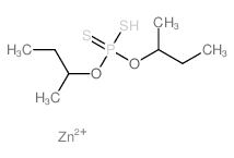 Zinc bis(O,O-di-sec-butyl) bis(dithiophosphate)结构式