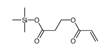 trimethylsilyl 3-prop-2-enoyloxypropanoate结构式