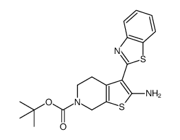 t-butyl 2-amino-3-(benzo[d]thiazol-2-yl)-4,5-dihydrothieno[2,3-c]pyridine-6(7H)-carboxylate Structure