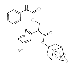 Scopolammonium, N-methyl-, bromide, carbanilate Structure