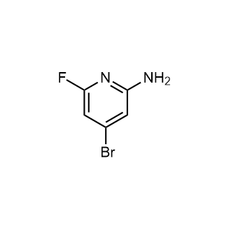 4-溴-6-氟吡啶-2-胺结构式