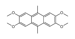 2,3,6,7-四甲氧基-9,10-二甲基蒽结构式
