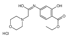 ethyl 2-hydroxy-4-[(2-morpholin-4-ylacetyl)amino]benzoate,hydrochloride Structure