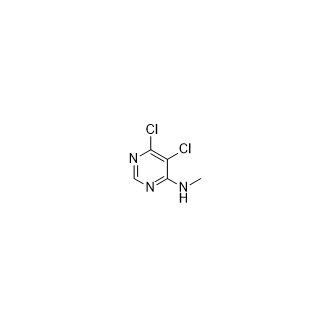 5,6-Dichloro-N-methyl-4-pyrimidinamine Structure