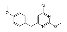 4-chloro-2-methoxy-6-[(4-methoxyphenyl)methyl]pyrimidine结构式
