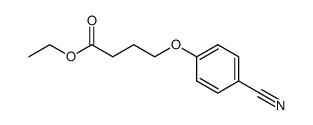 4-(4-cyanophenoxy)-n-butyric acid ethyl ester结构式