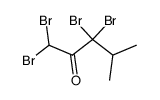 1,1,3,3-tetrabromo-4-methyl-pentan-2-one Structure