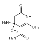 4-amino-1,4,5,6-tetrahydro-2,4-dimethyl-6-oxonicotinamide结构式