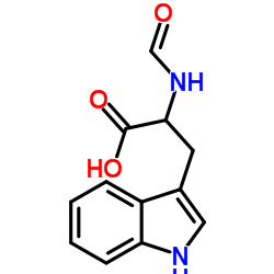 NΑ-甲酰基-DL-色氨酸结构式