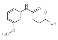 4-(3-甲氧基苯胺)-4-氧代丁酸结构式