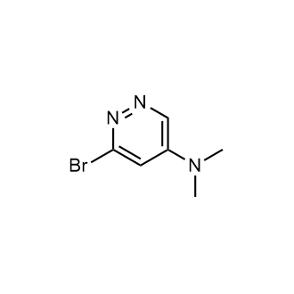 6-Bromo-N,N-dimethylpyridazin-4-amine Structure