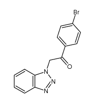 2-(1H-benzo[d][1,2,3]triazol-1-yl)-1-(4-bromophenyl)ethanone结构式
